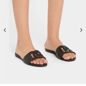 Dolce & Gabbana Black Rubber Sandals